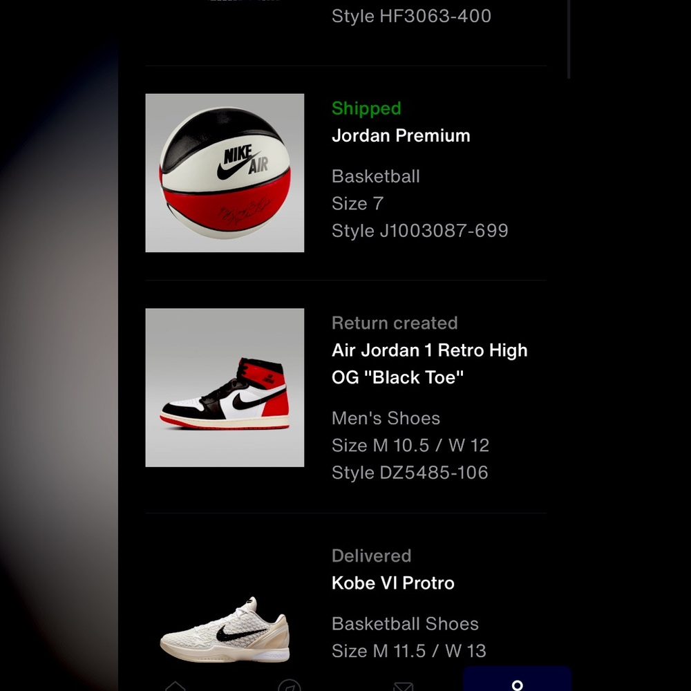 Authentic Jordan basketball